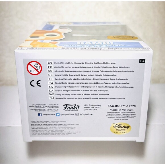 Funko Pop Bambi #351 Disney Treasures Exclusive Vinyl Figure w/Protector - Picture 6 of 6